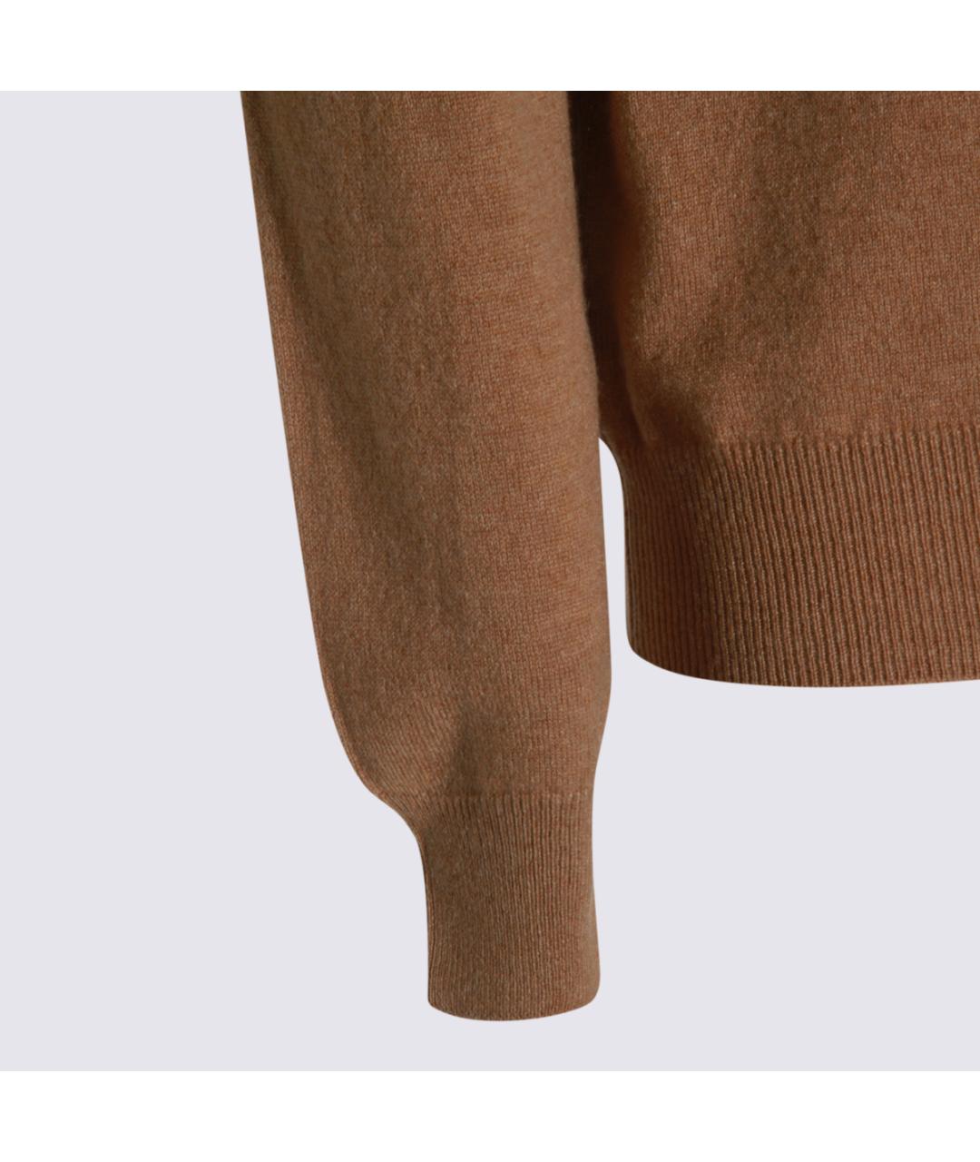 MALO Бежевый шерстяной джемпер / свитер, фото 3