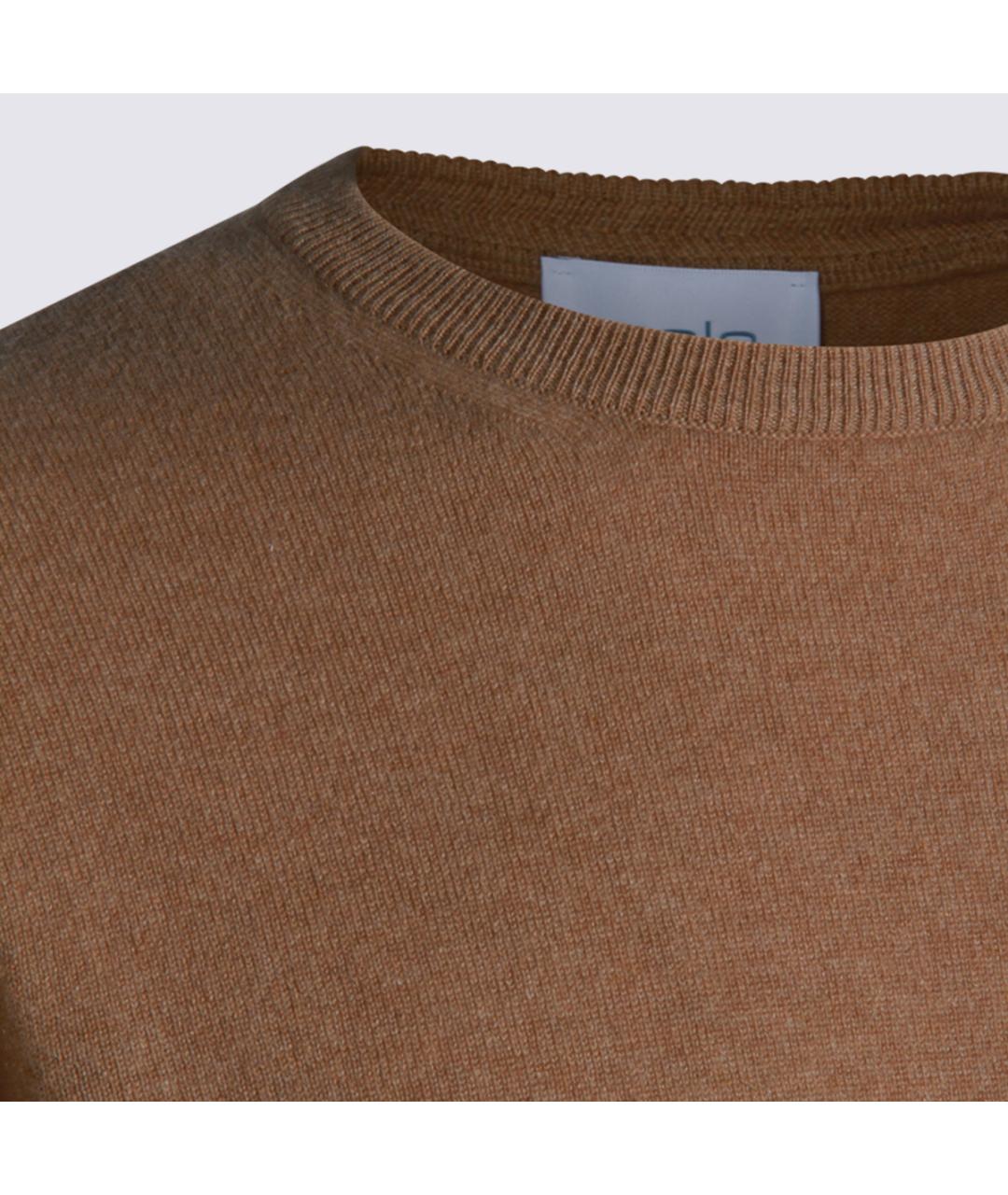 MALO Бежевый шерстяной джемпер / свитер, фото 4