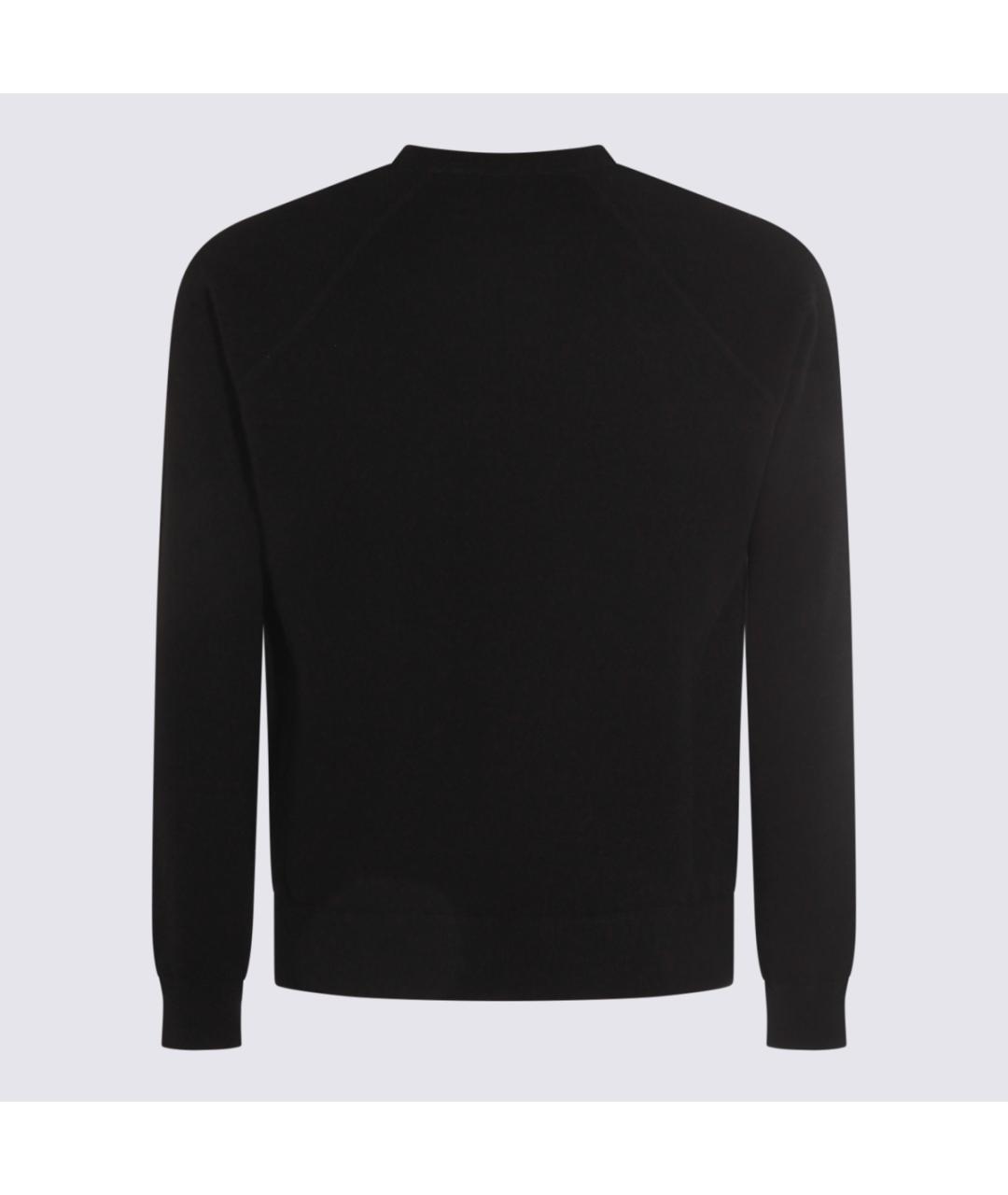 MALO Черный шерстяной джемпер / свитер, фото 2