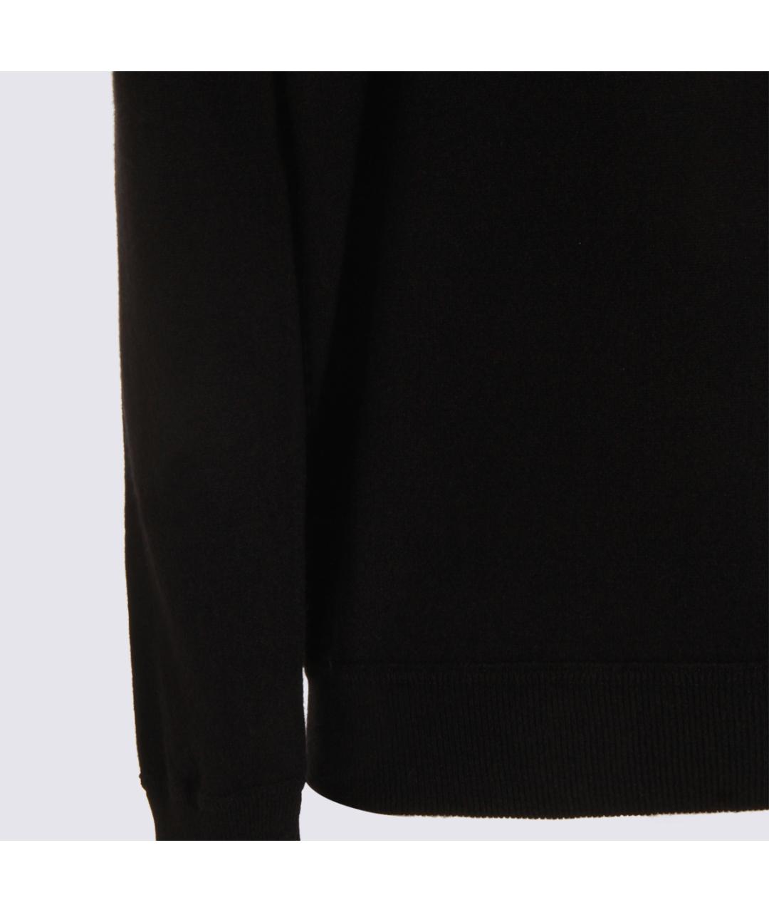 MALO Черный шерстяной джемпер / свитер, фото 3