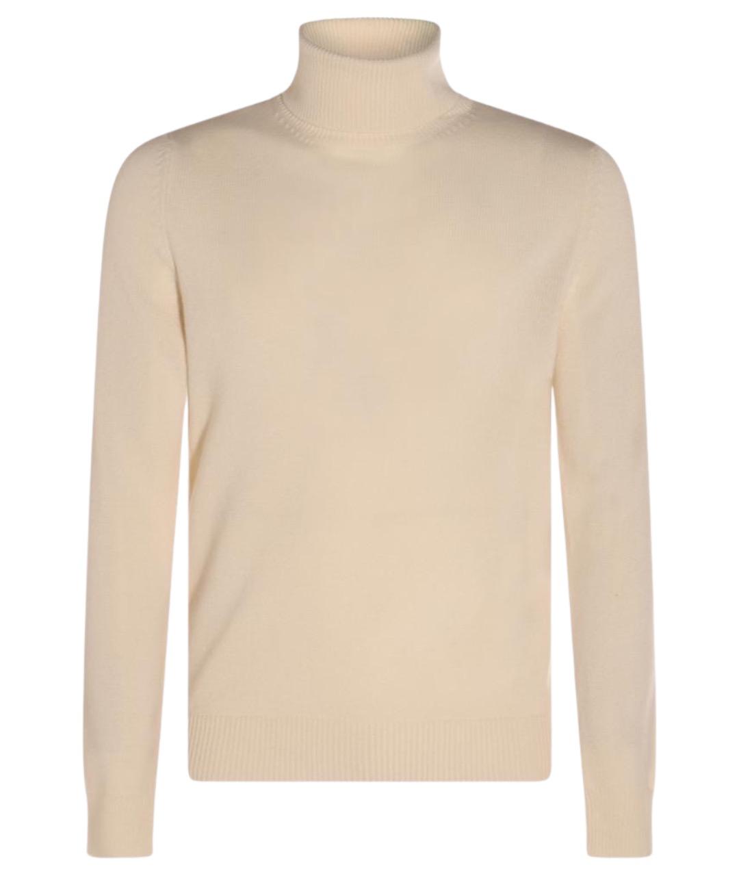 MALO Бежевый шерстяной джемпер / свитер, фото 1