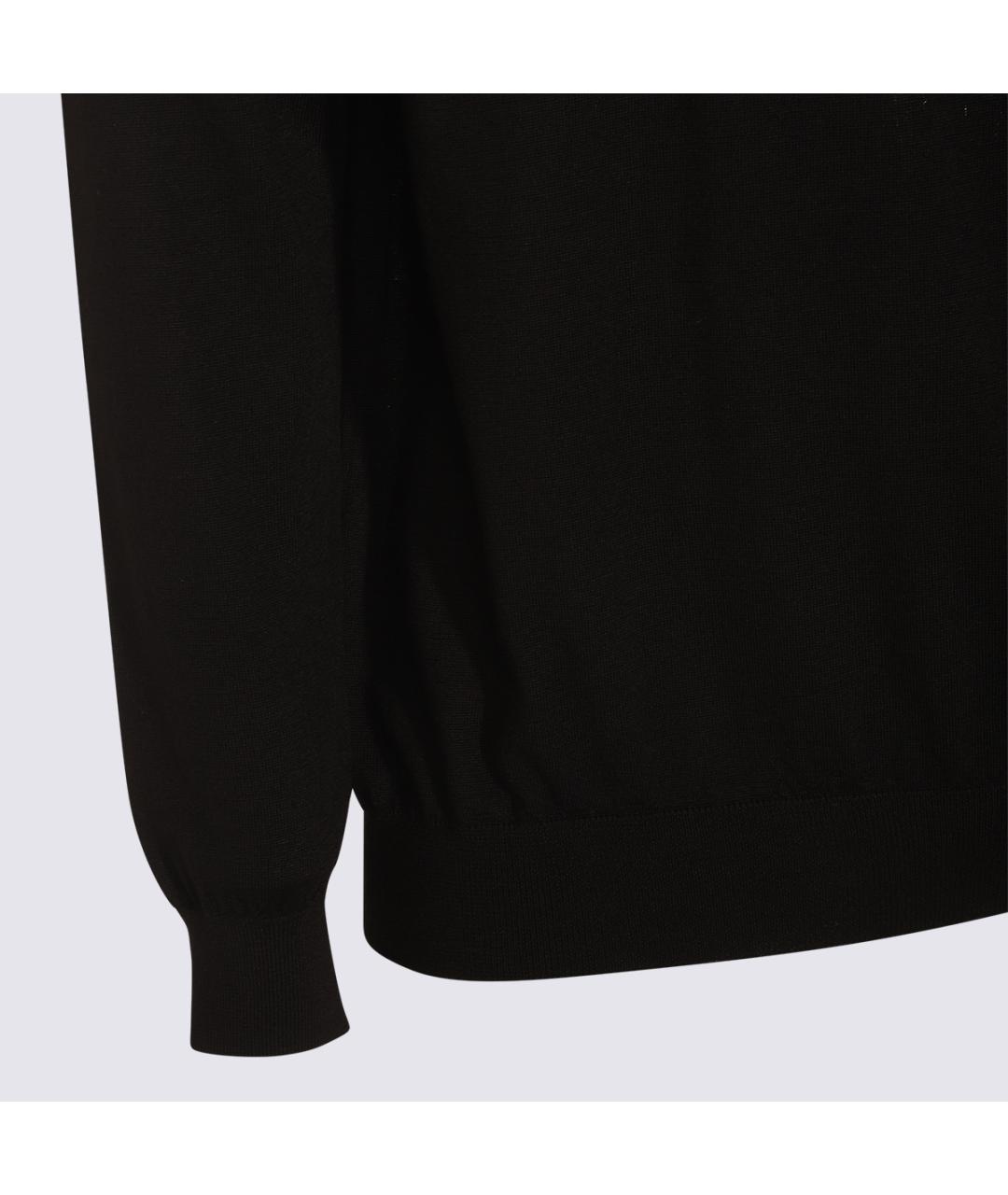 MALO Черный шерстяной джемпер / свитер, фото 3