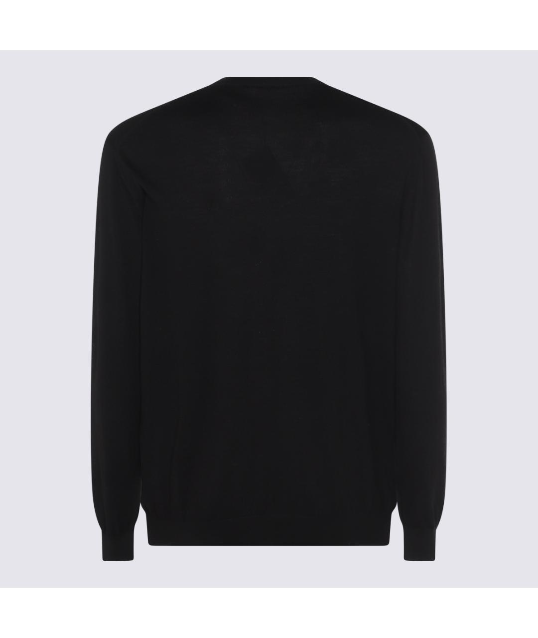 MALO Черный шерстяной джемпер / свитер, фото 2