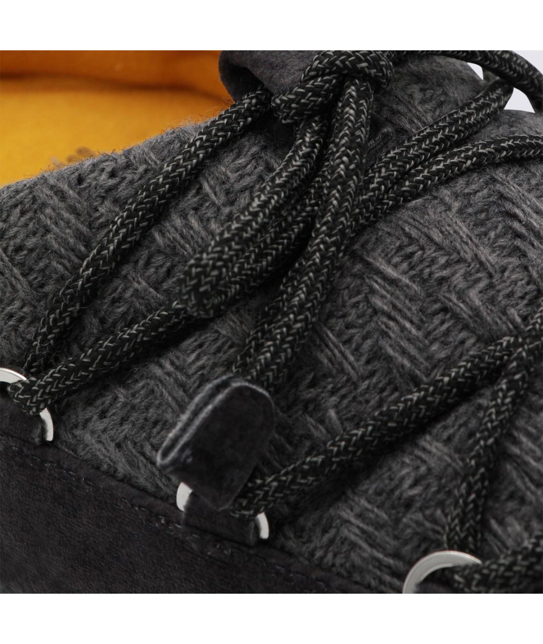 MOON BOOT Серые текстильные ботинки, фото 4