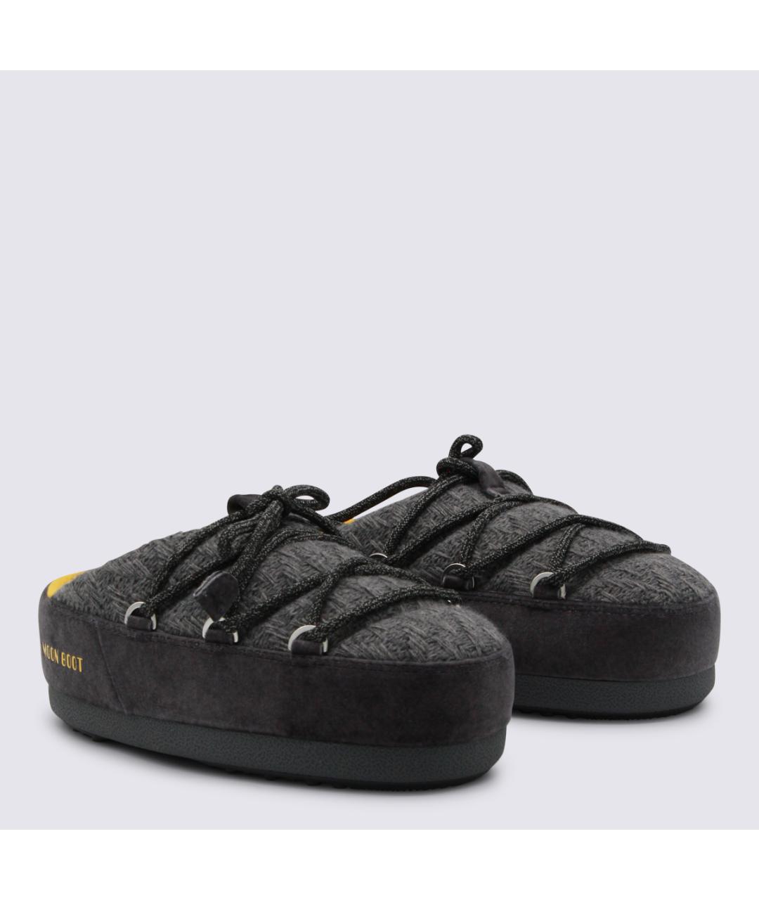 MOON BOOT Серые текстильные ботинки, фото 2