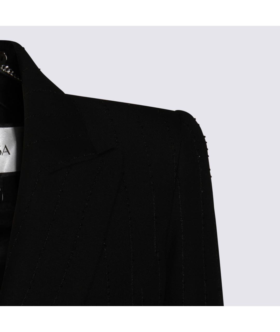 NISSA Черный полиэстеровый жакет/пиджак, фото 4