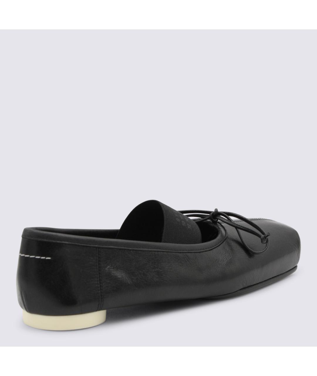MM6 MAISON MARGIELA Черные кожаные балетки, фото 3