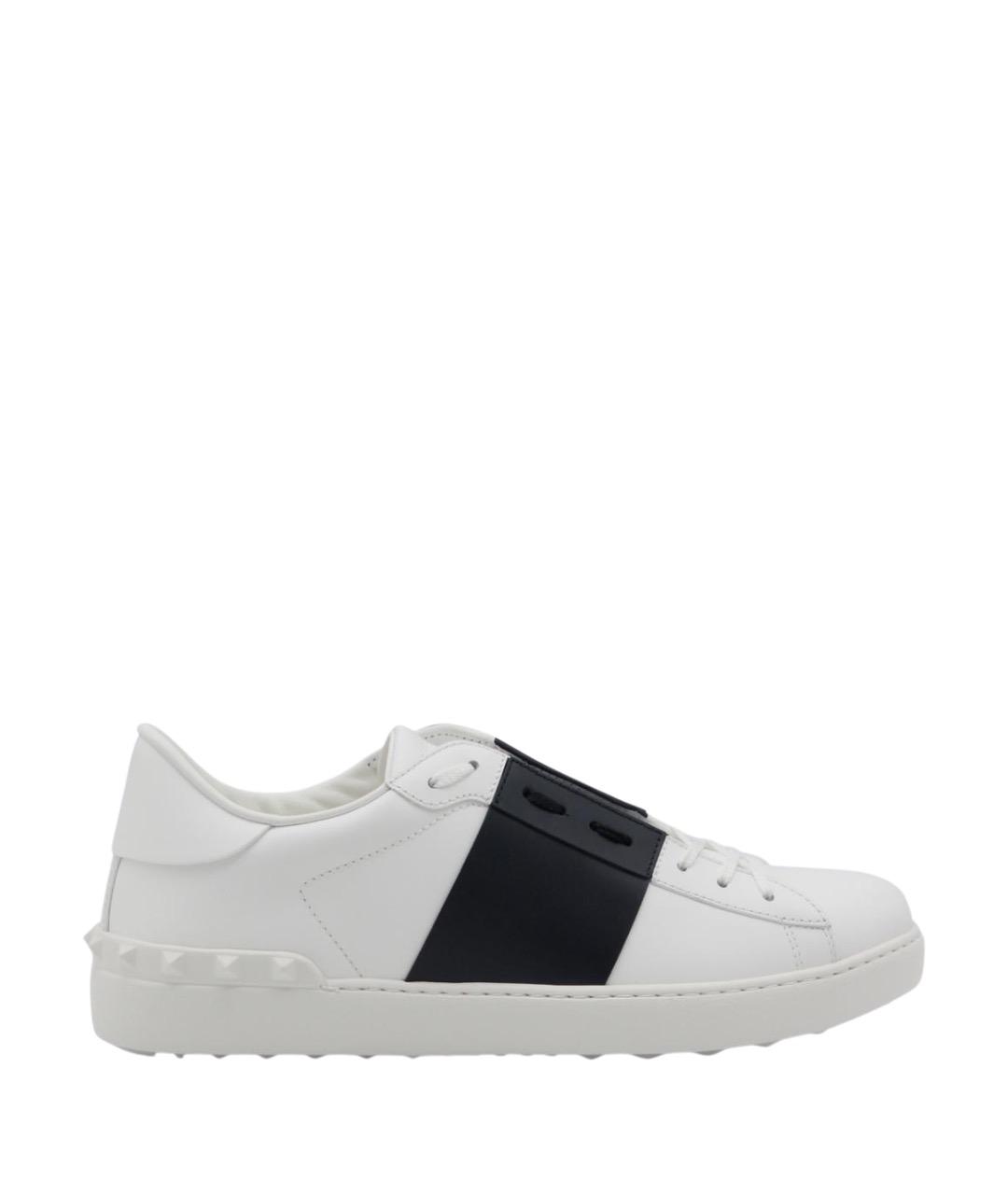 VALENTINO Белые кожаные низкие кроссовки / кеды, фото 1