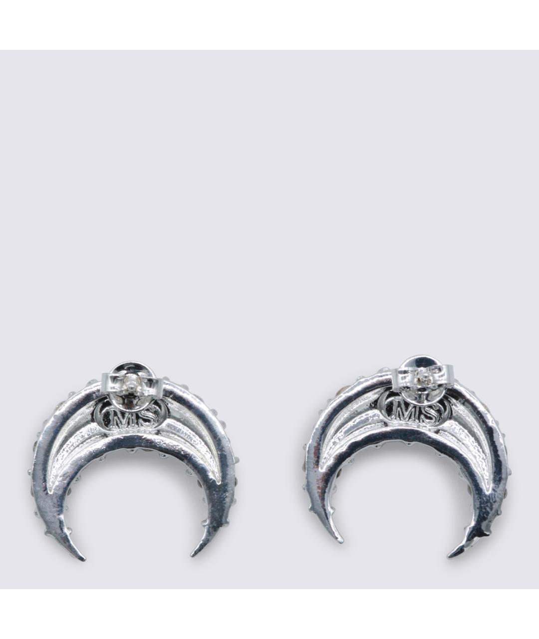 MARINE SERRE Серебряные металлические серьги, фото 3