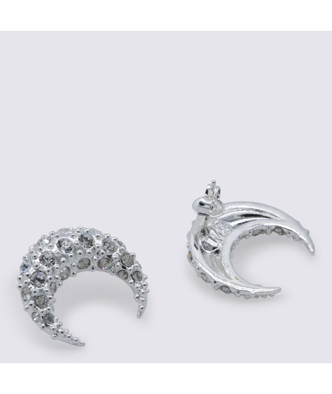 MARINE SERRE Серебряные металлические серьги, фото 2