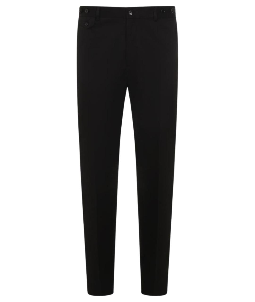 DOLCE&GABBANA Черные хлопковые повседневные брюки, фото 1