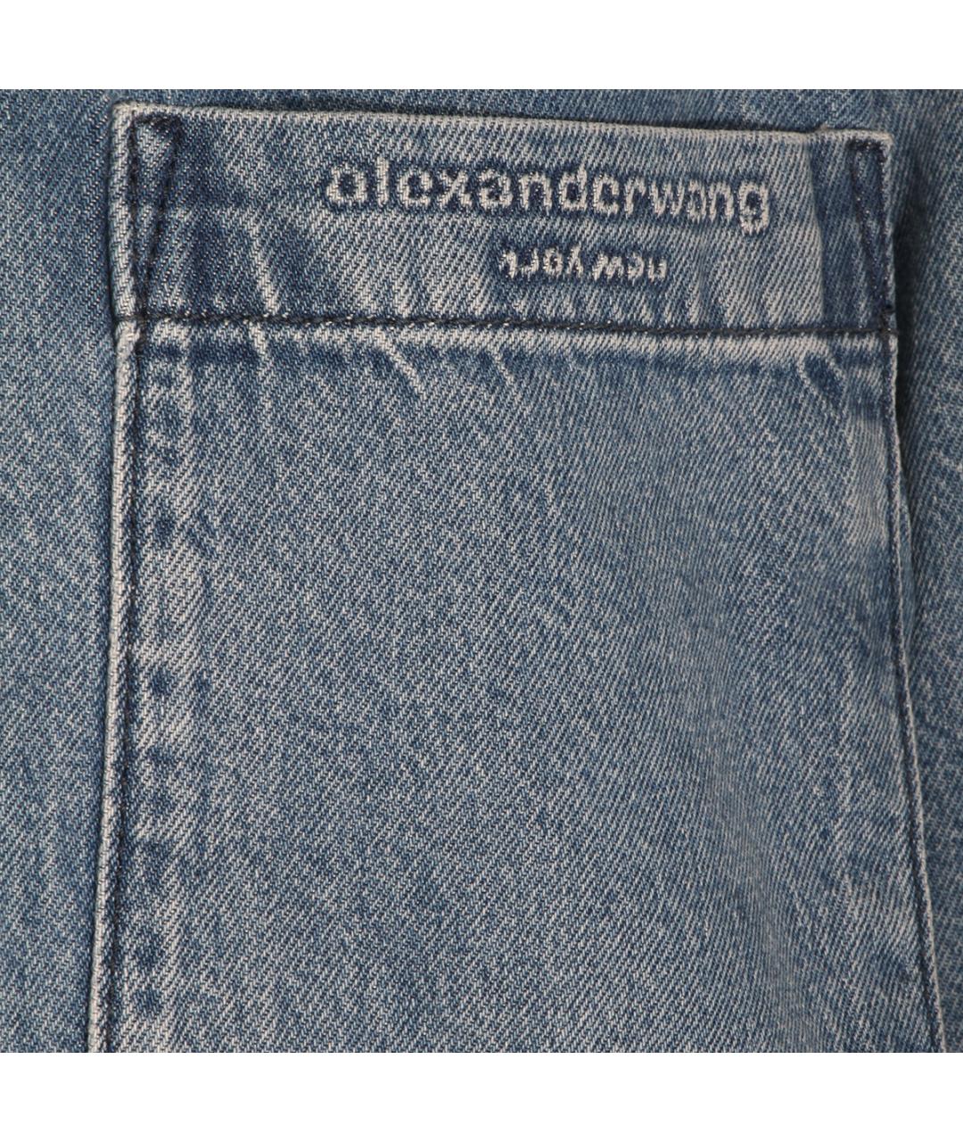 ALEXANDER WANG Синяя хлопковая рубашка, фото 3