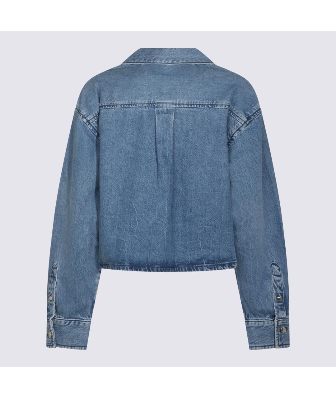 ALEXANDER WANG Синяя хлопковая рубашка, фото 2