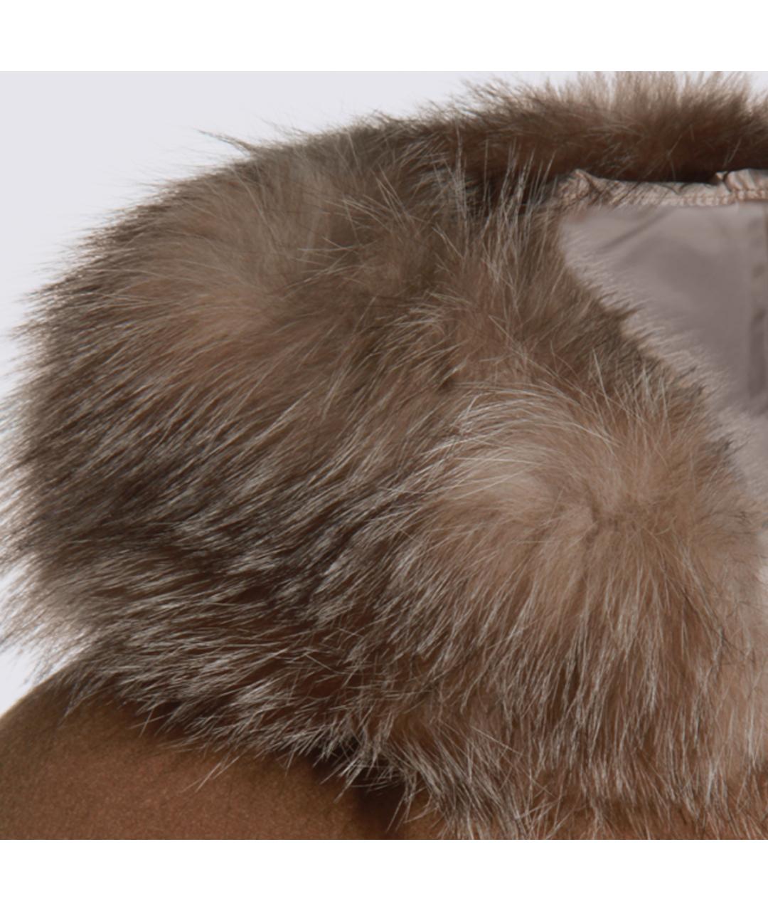 MOORER Коричневое шерстяное пальто, фото 3