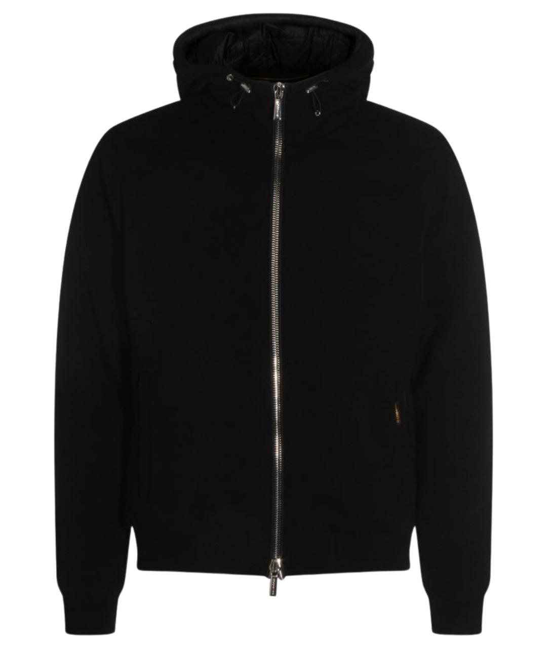 MOORER Черное шерстяное пальто, фото 1