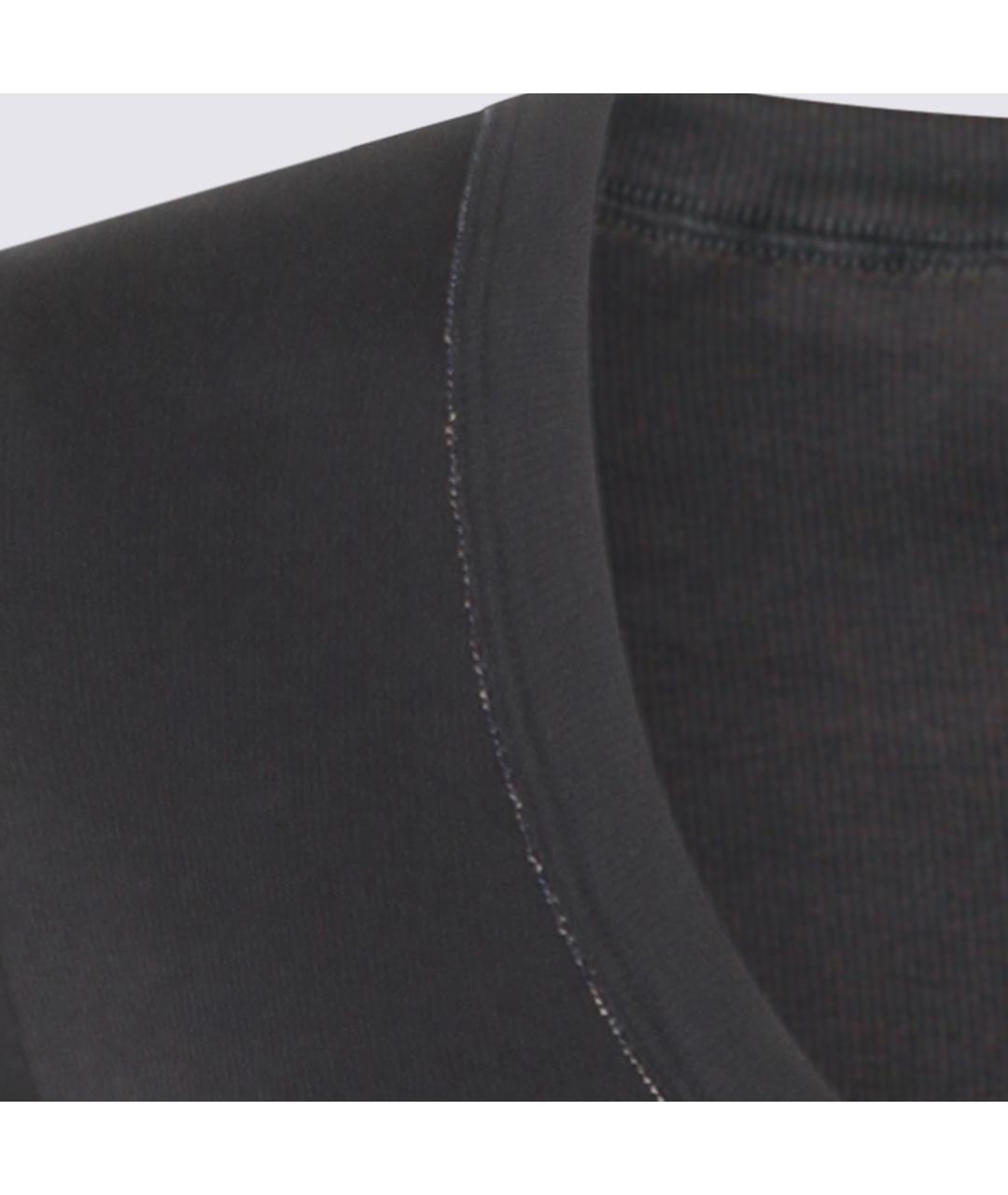 FABIANA FILIPPI Серая хлопковая футболка, фото 2