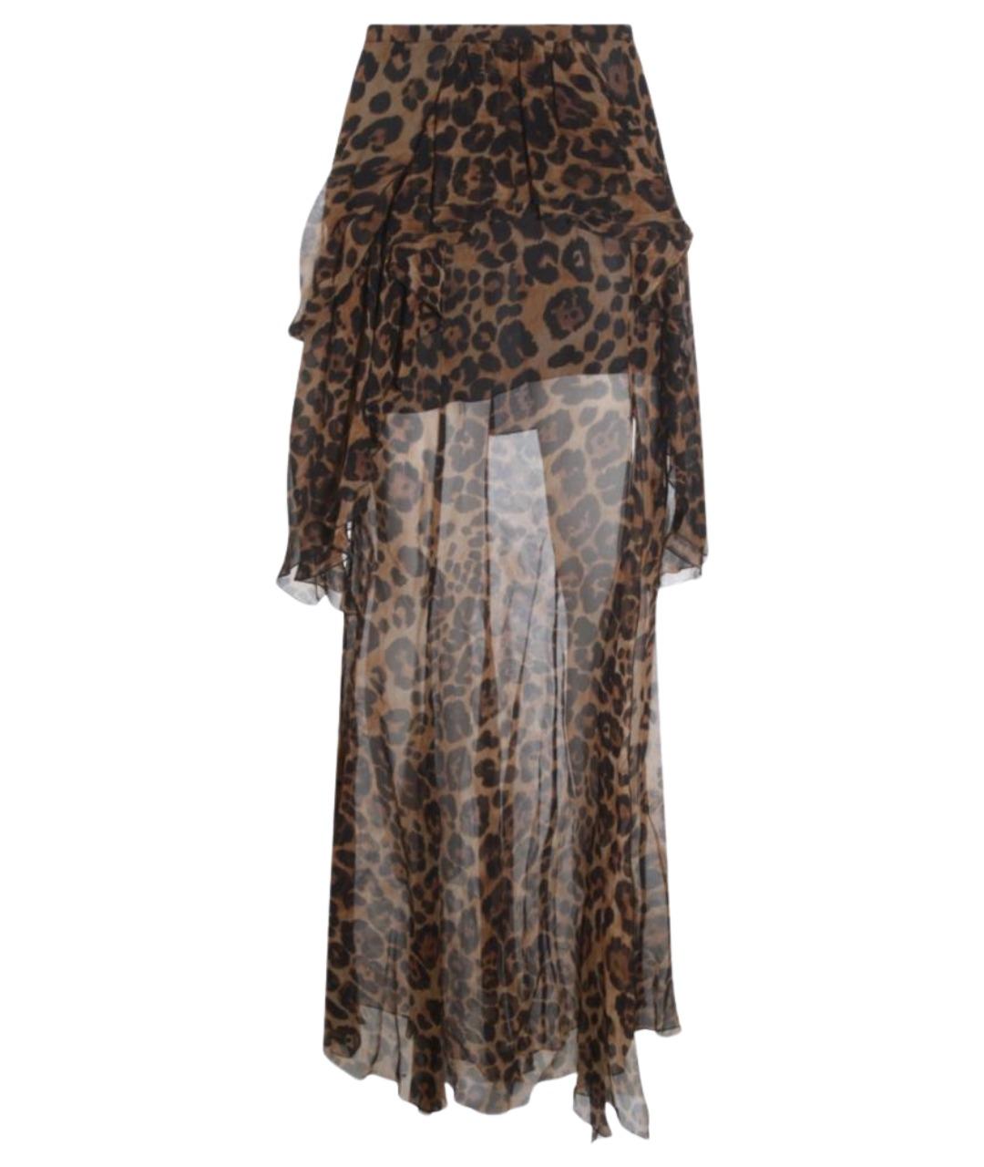 BLUMARINE Мульти шелковая юбка макси, фото 1