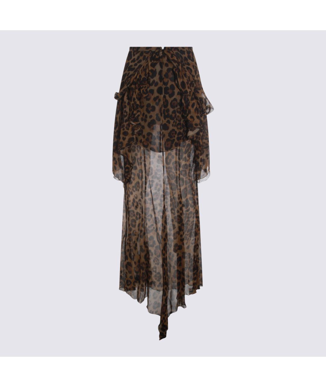 BLUMARINE Мульти шелковая юбка макси, фото 2