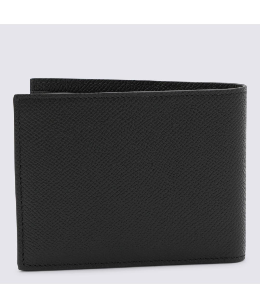 FERRAGAMO Черный кожаный кошелек, фото 3