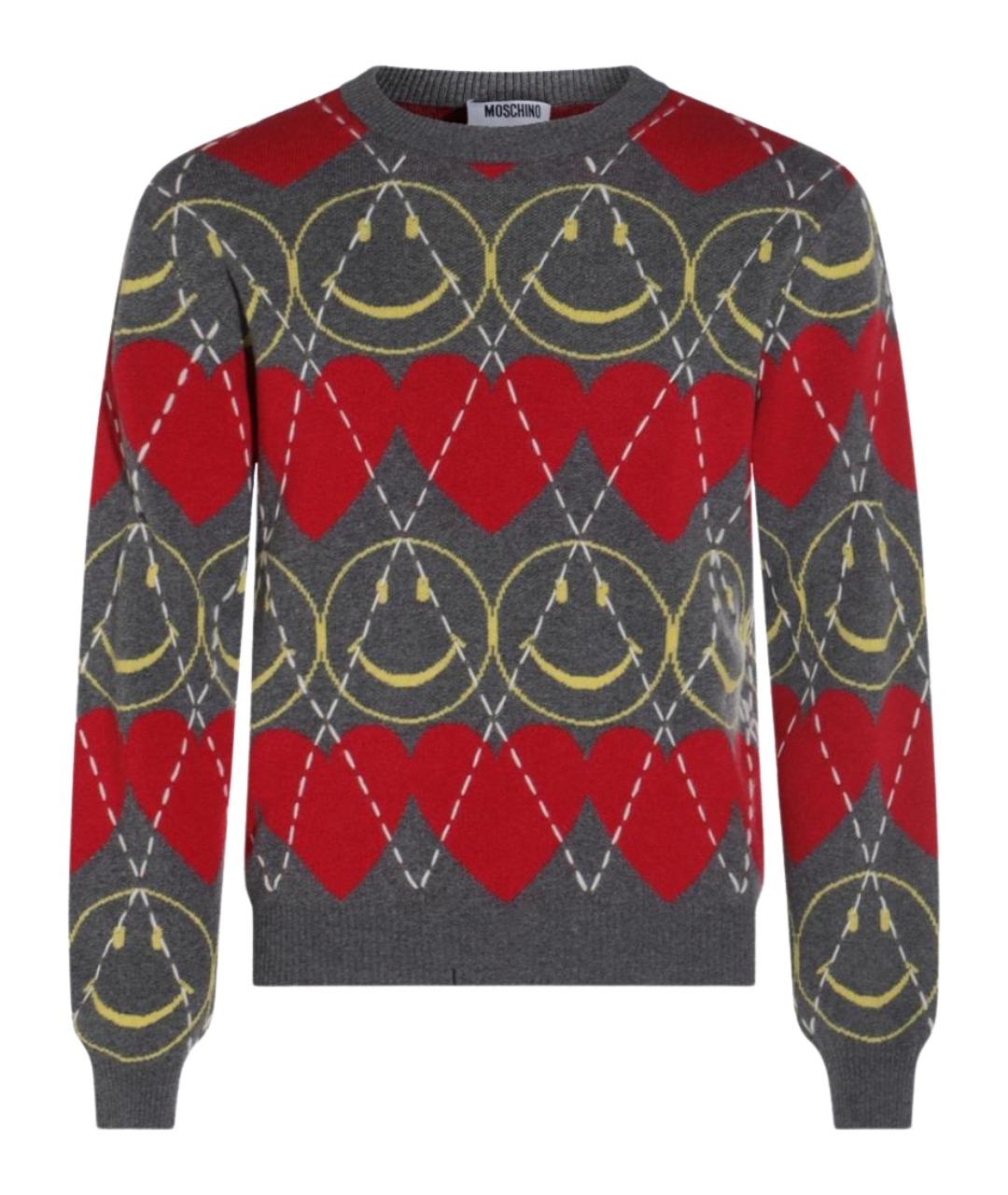MOSCHINO Мульти шерстяной джемпер / свитер, фото 1