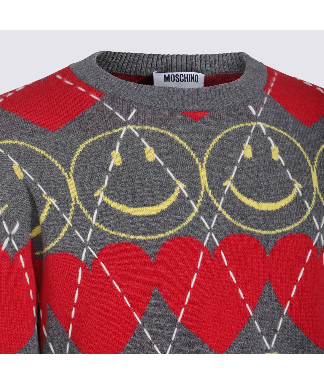 MOSCHINO Мульти шерстяной джемпер / свитер, фото 4