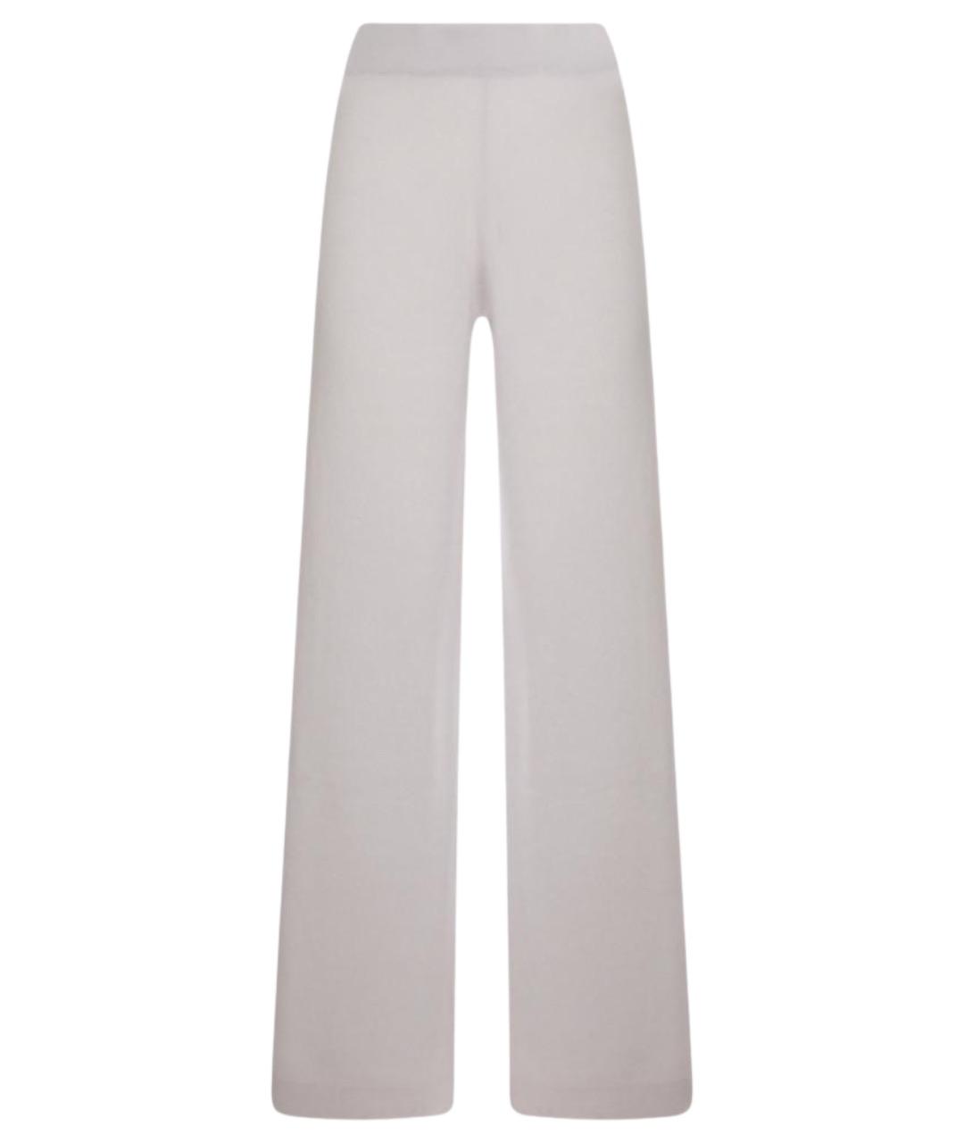 ALLUDE Серые шерстяные прямые брюки, фото 1