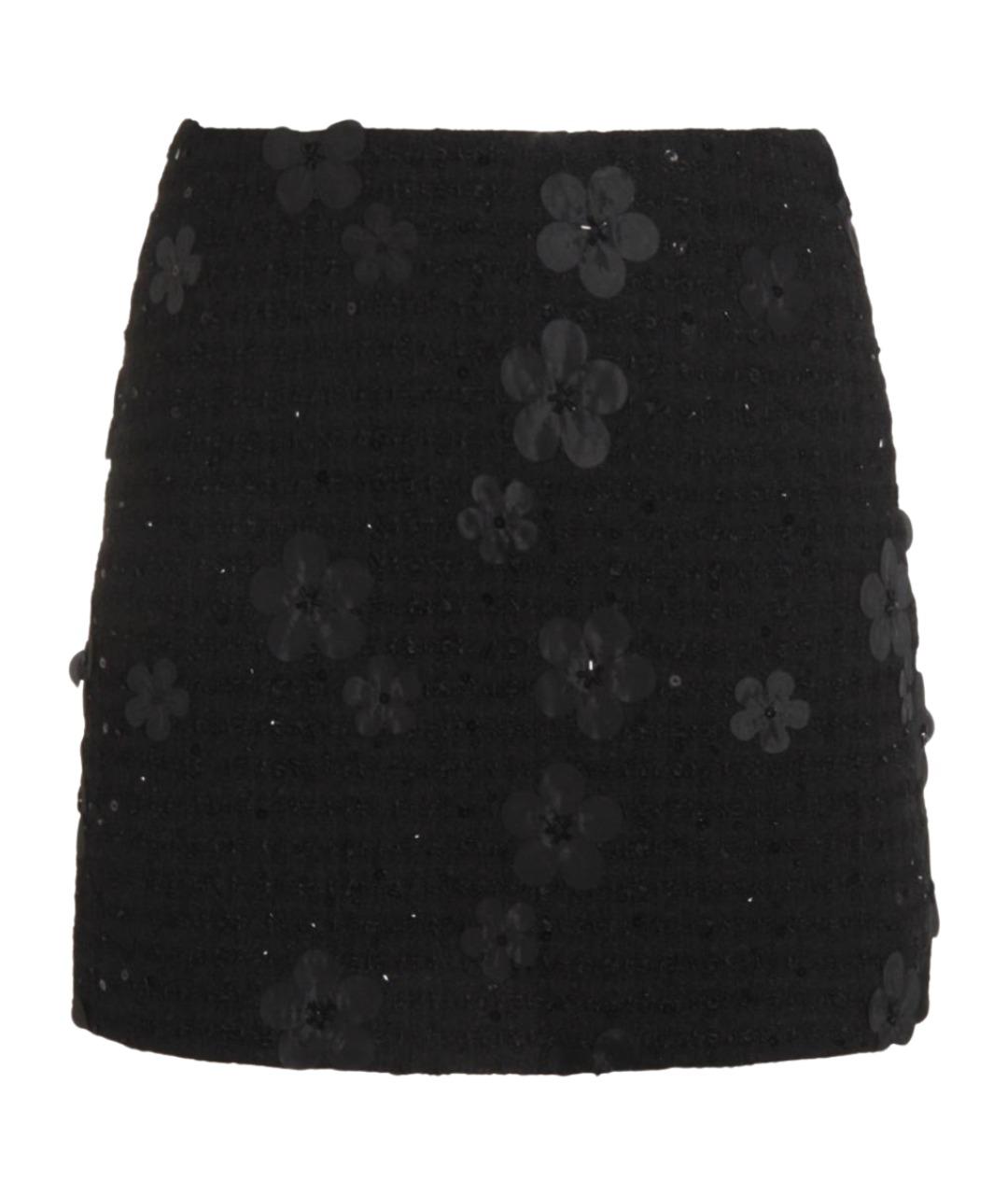 TWIN-SET Черная полиэстеровая юбка мини, фото 1