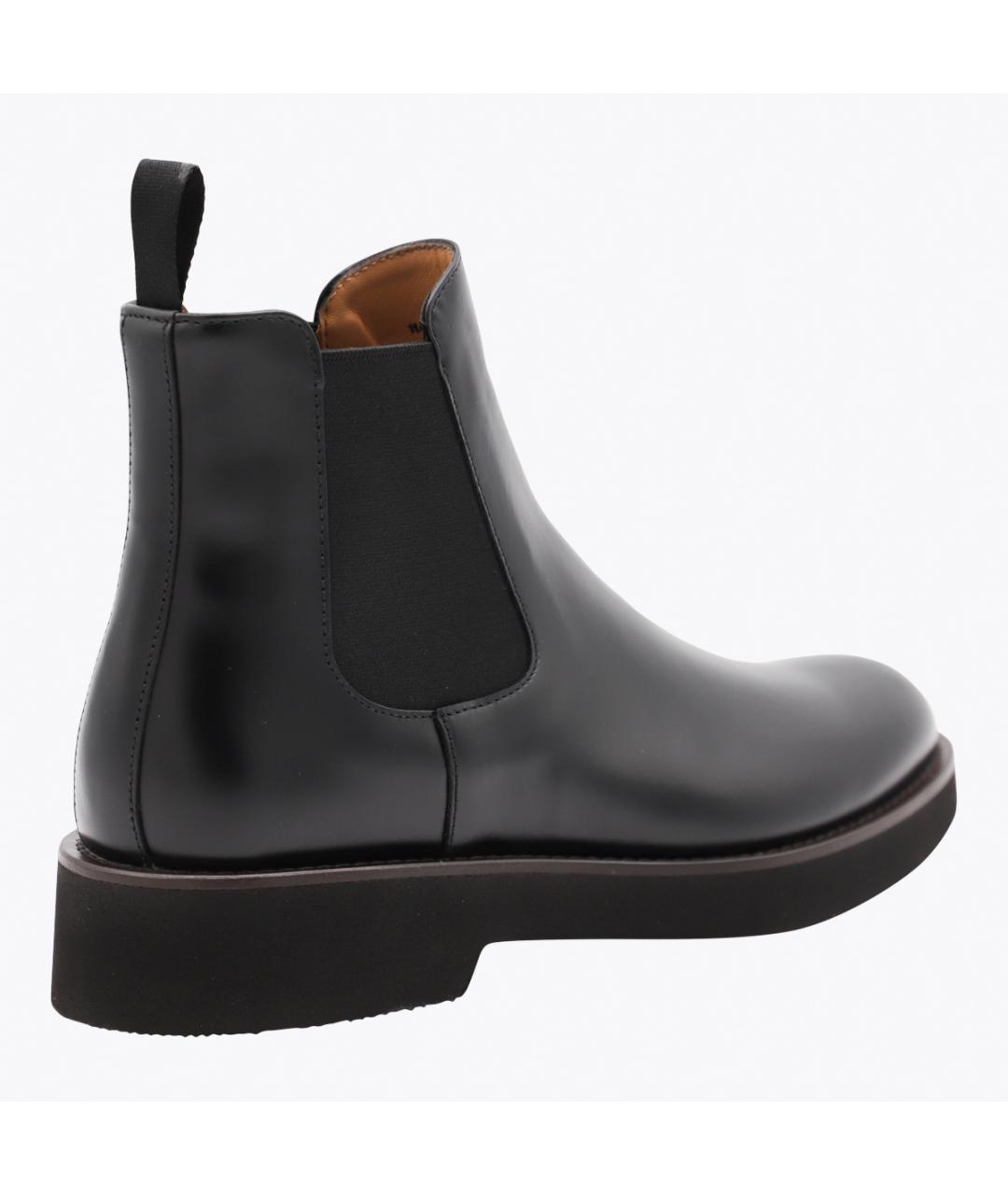 CHURCH'S Черные кожаные ботинки, фото 3