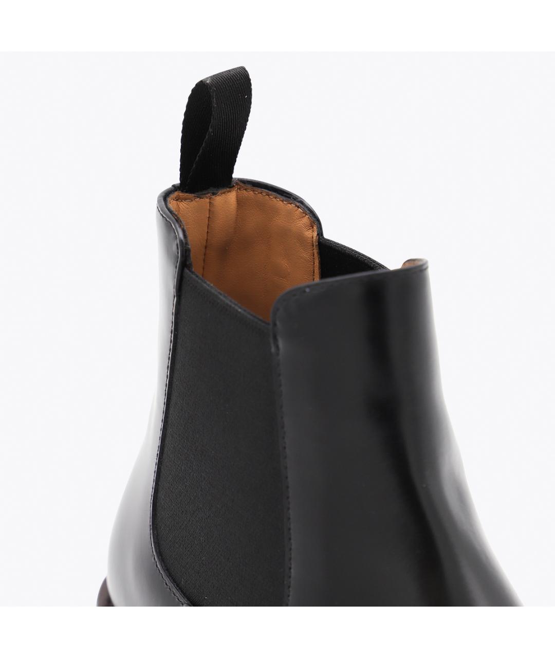 CHURCH'S Черные кожаные ботинки, фото 4