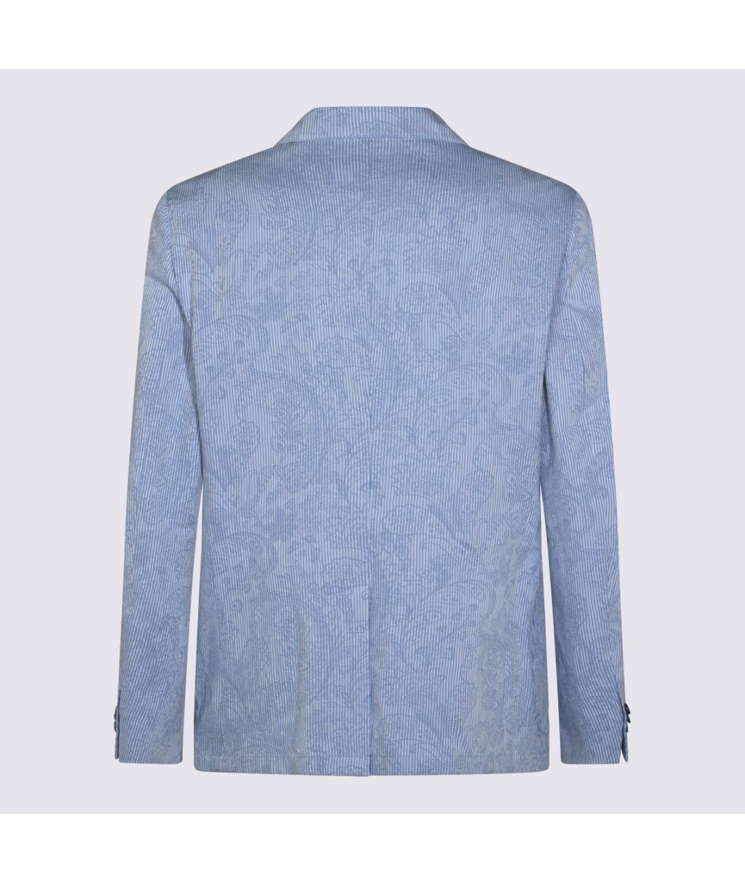 ETRO Синий хлопковый пиджак, фото 2