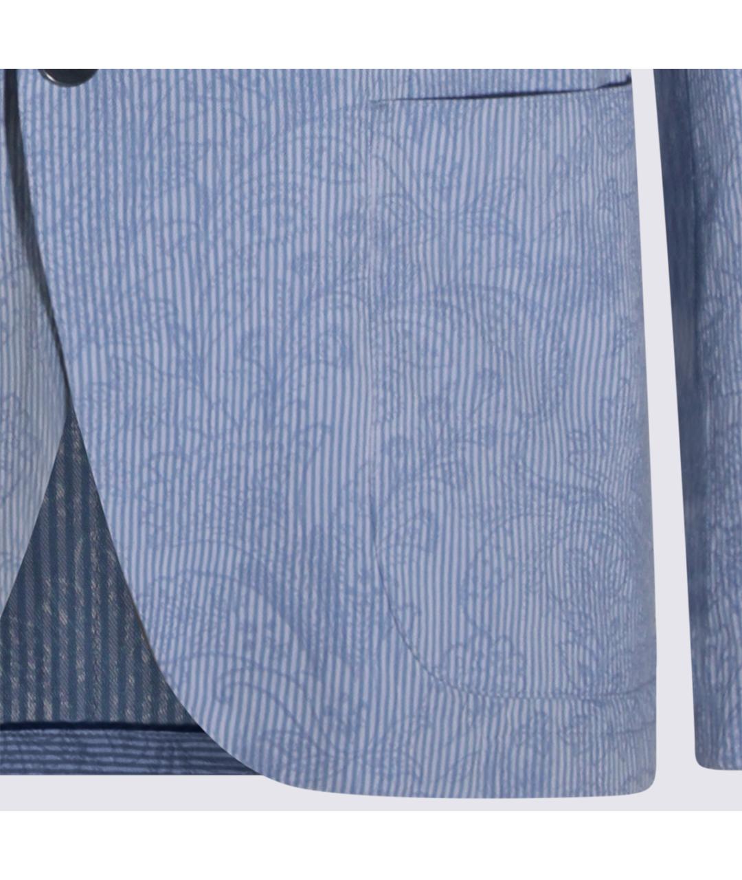 ETRO Синий хлопковый пиджак, фото 4