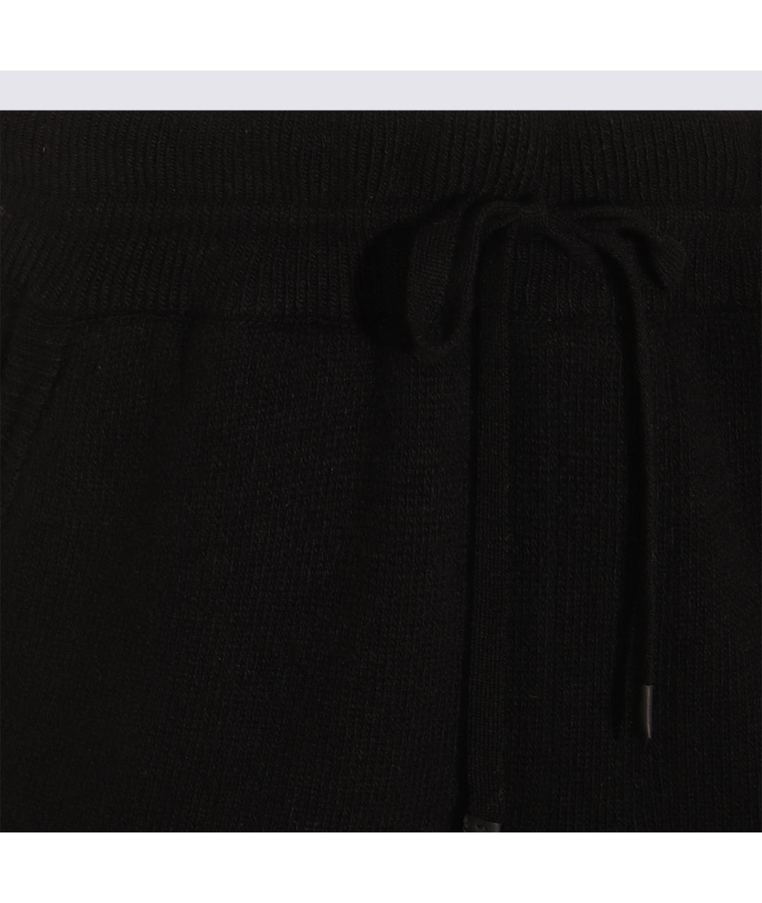 CANALI Черные шерстяные повседневные брюки, фото 3