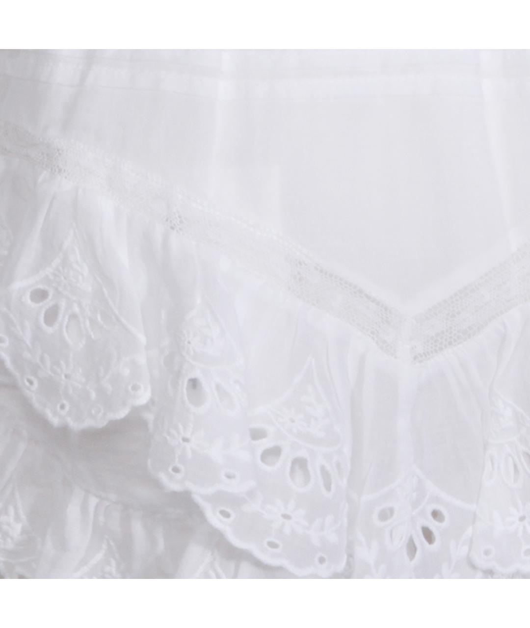 ISABEL MARANT ETOILE Белая хлопковая юбка миди, фото 3