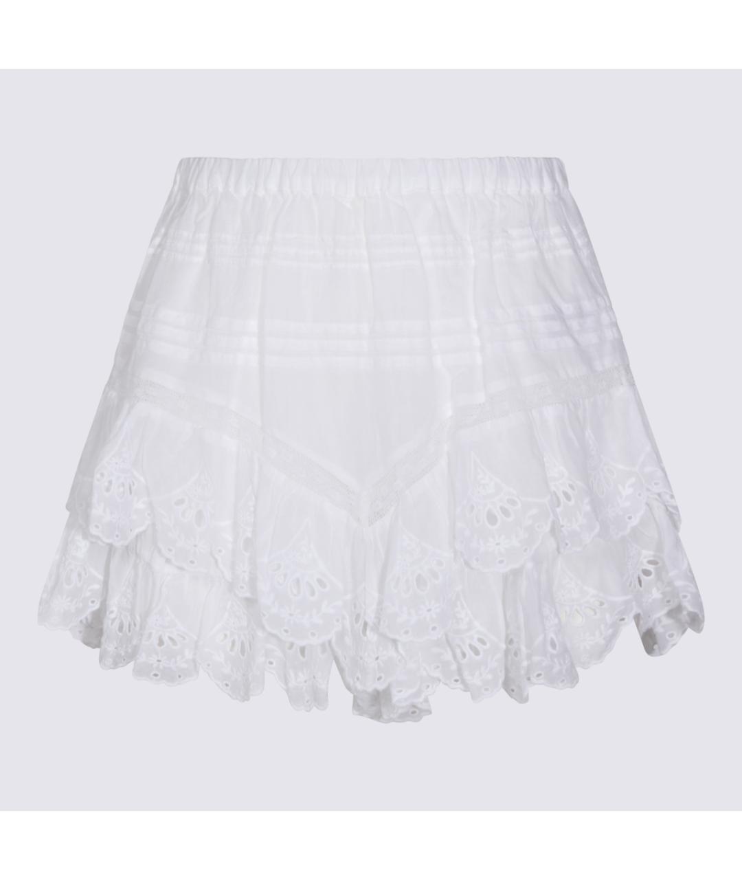 ISABEL MARANT ETOILE Белая хлопковая юбка миди, фото 4