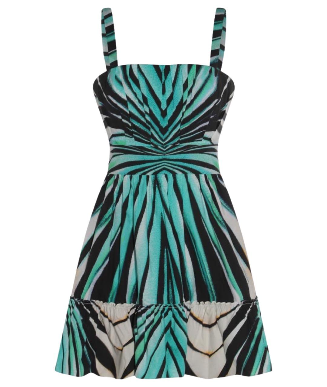 ROBERTO CAVALLI Мульти вискозное вечернее платье, фото 1