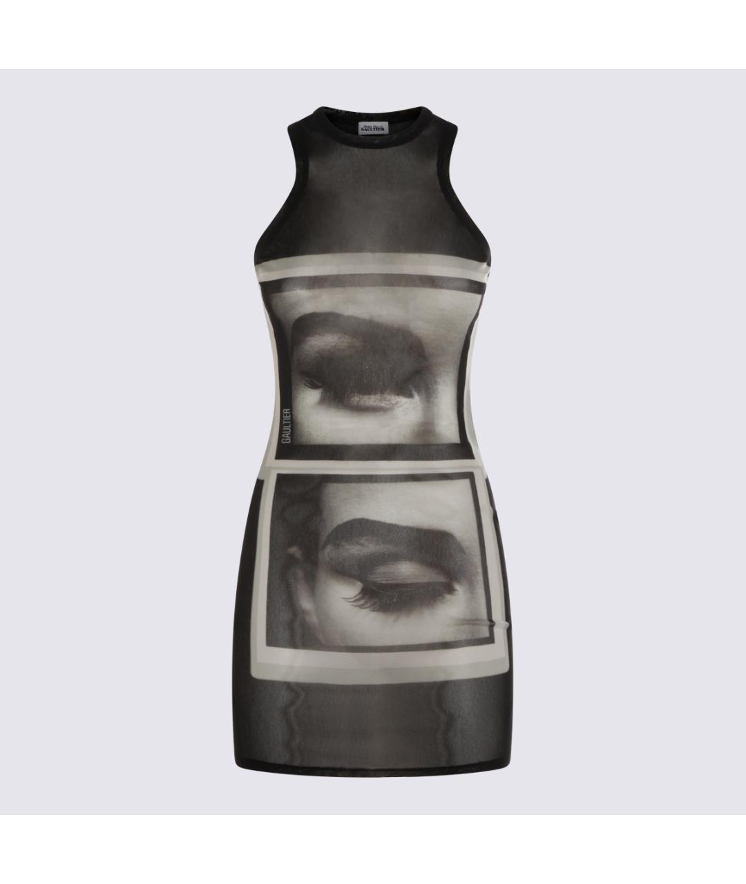 JEAN PAUL GAULTIER Черное полиамидовое платье, фото 4