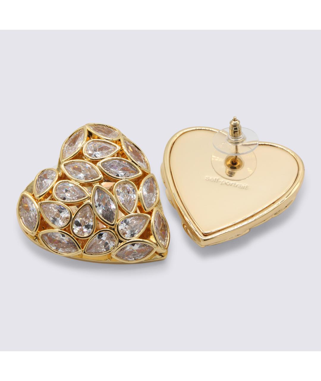 SELF-PORTRAIT Золотые металлические серьги, фото 2