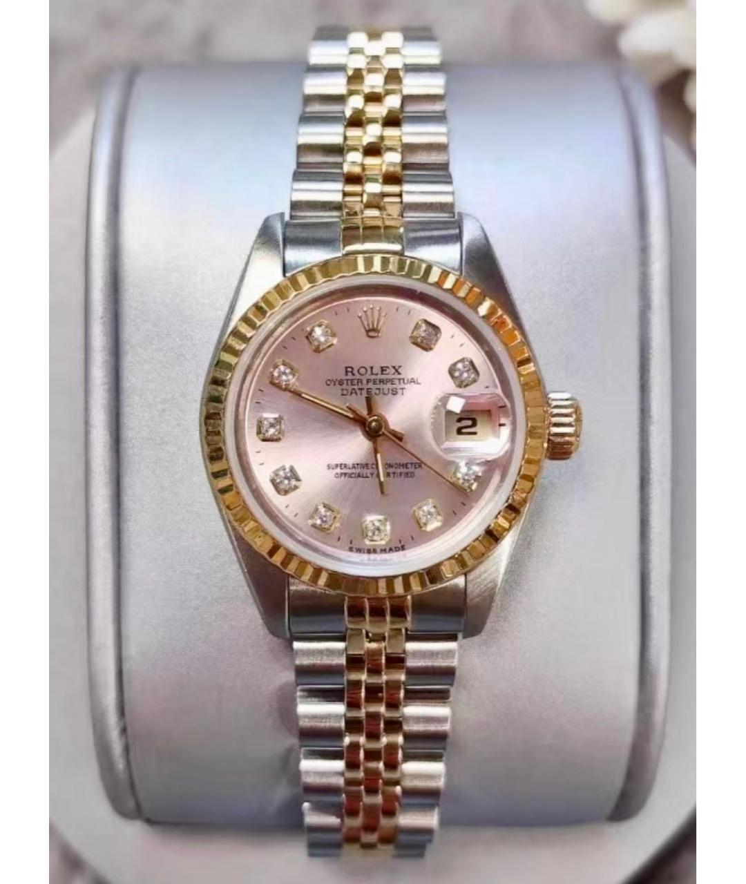 ROLEX Коралловые часы из желтого золота, фото 3