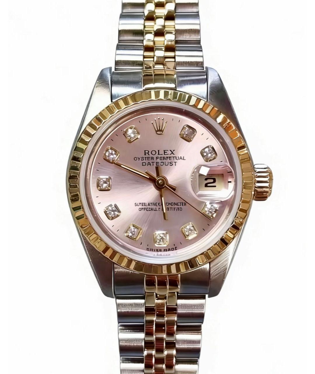 ROLEX Коралловые часы из желтого золота, фото 1