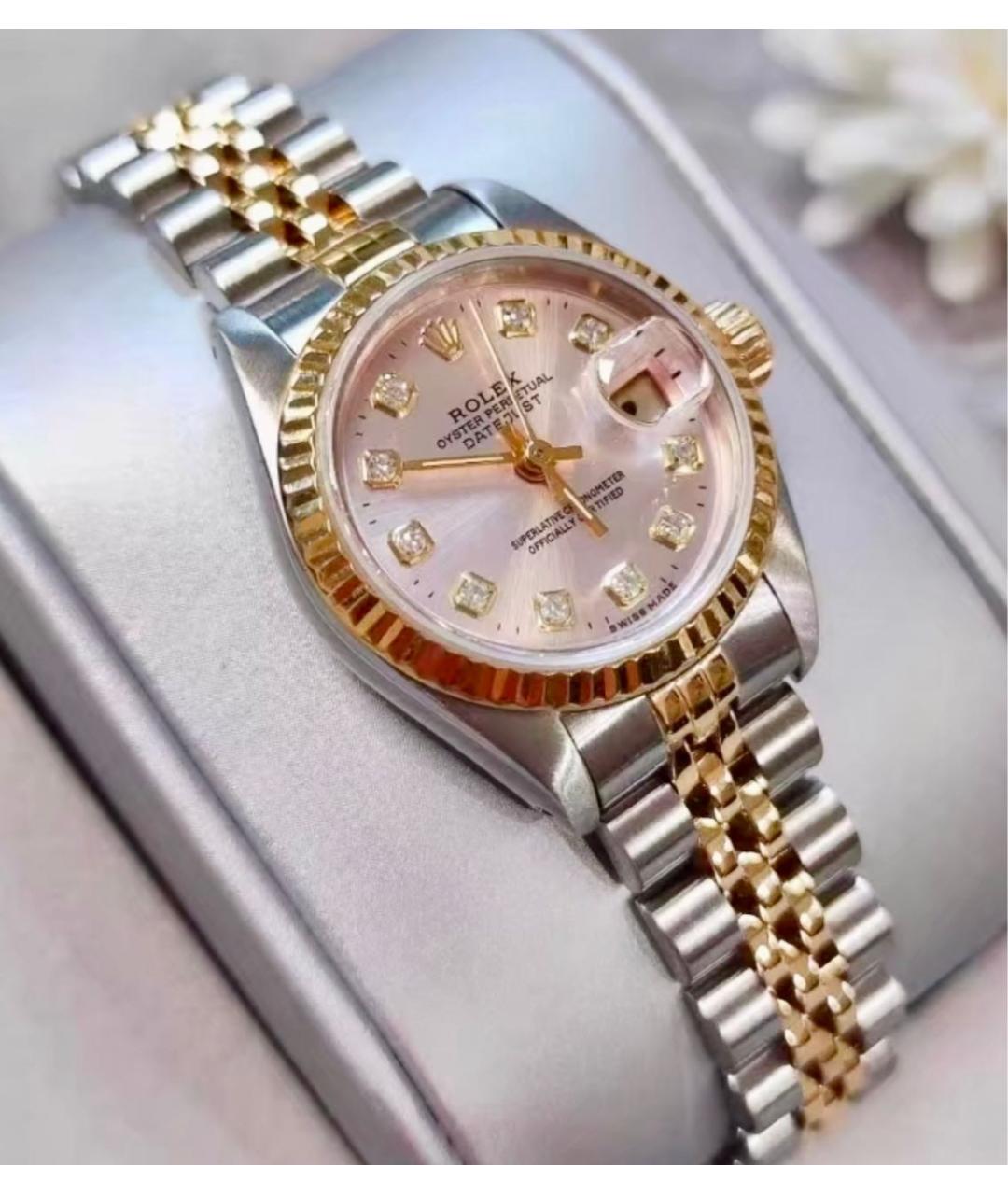 ROLEX Коралловые часы из желтого золота, фото 2