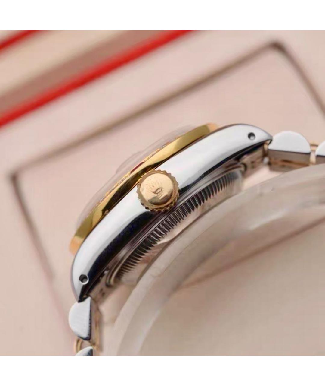 ROLEX Коралловые часы из желтого золота, фото 5