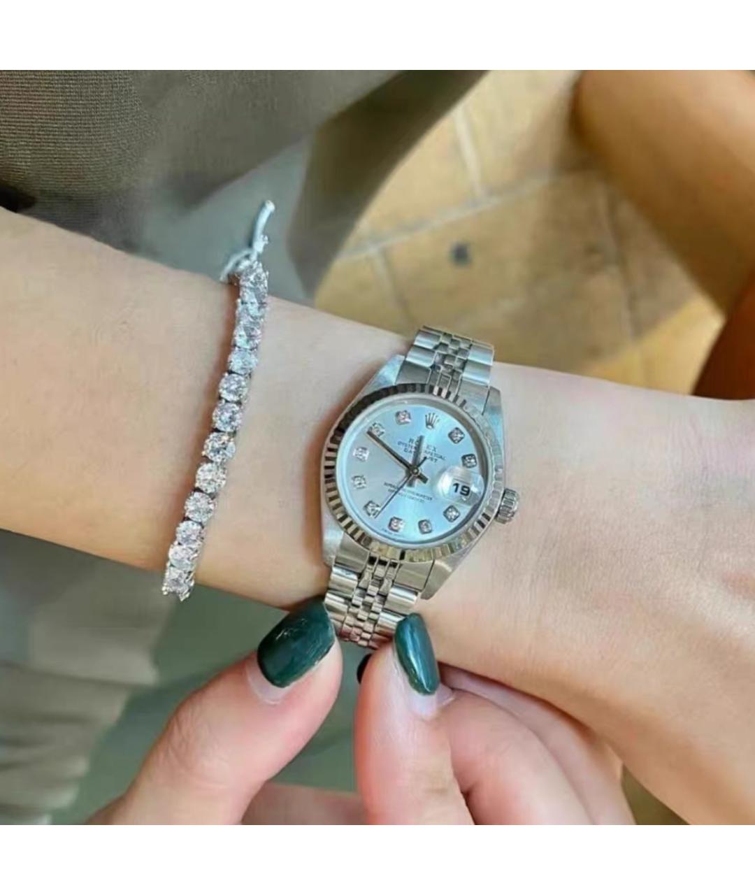 ROLEX Серебряные часы, фото 3