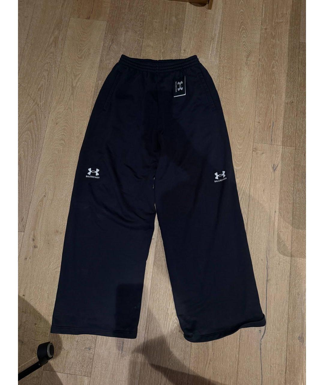 BALENCIAGA Черный хлопковый спортивный костюм, фото 7