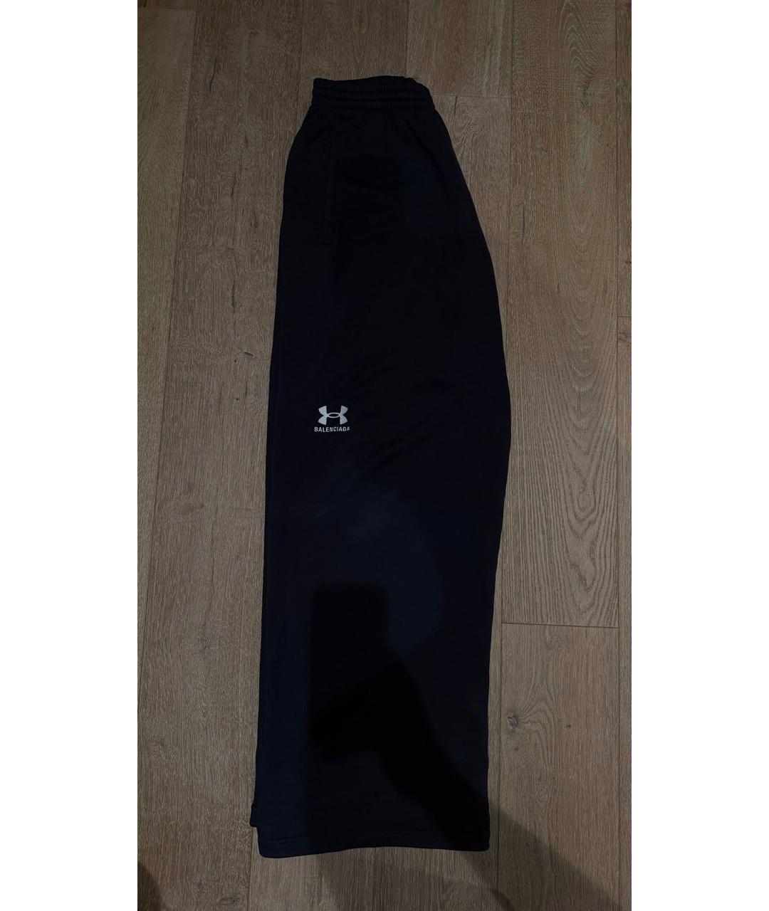 BALENCIAGA Черный хлопковый спортивный костюм, фото 2