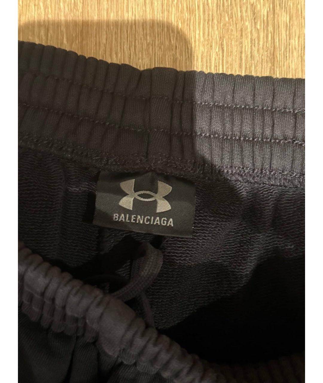 BALENCIAGA Черный хлопковый спортивный костюм, фото 5