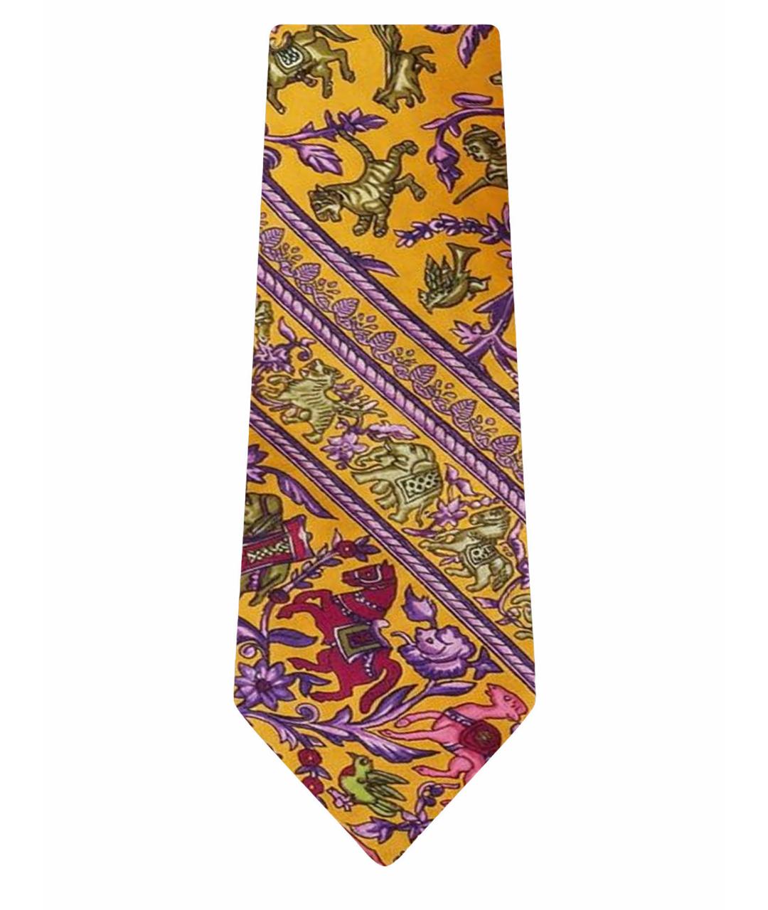 HERMES Мульти шелковый галстук, фото 1