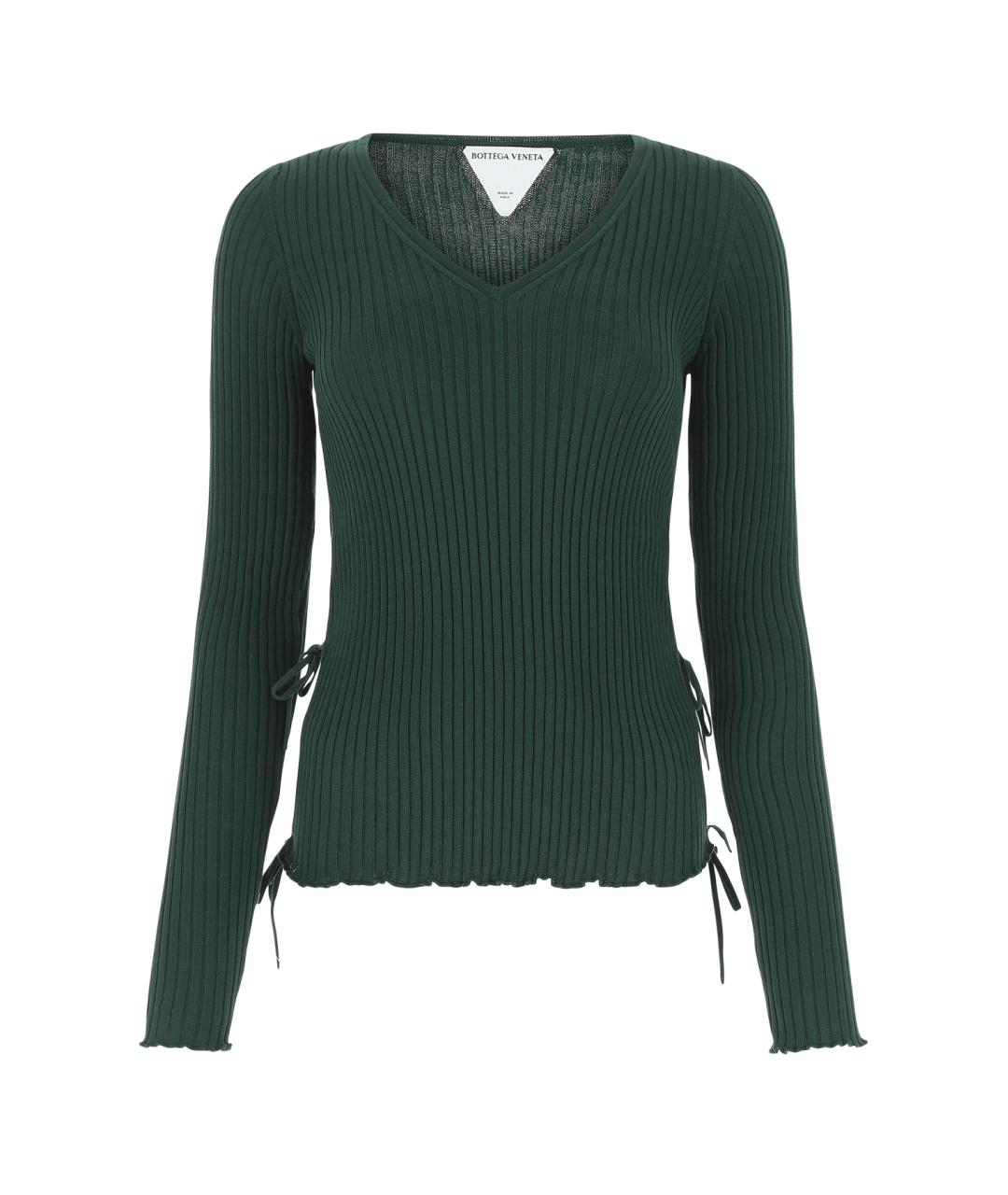 BOTTEGA VENETA Зеленый джемпер / свитер, фото 1