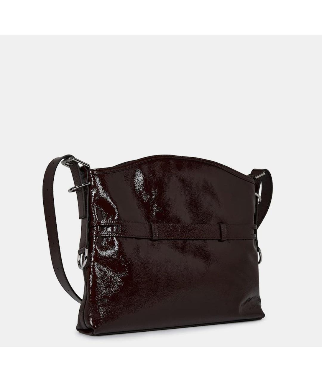 GIVENCHY Бордовая кожаная сумка через плечо, фото 2