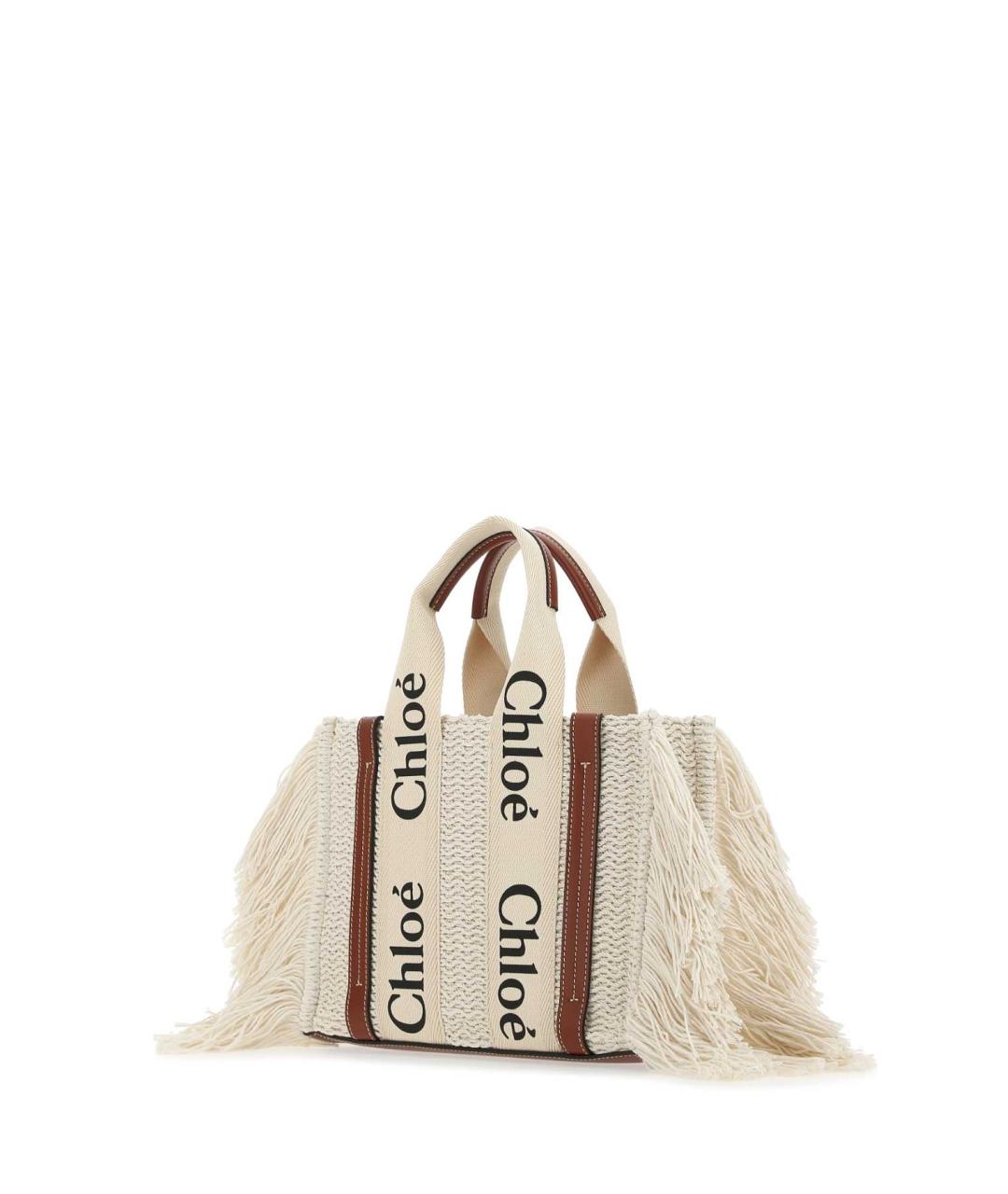 CHLOE Белая сумка тоут, фото 2