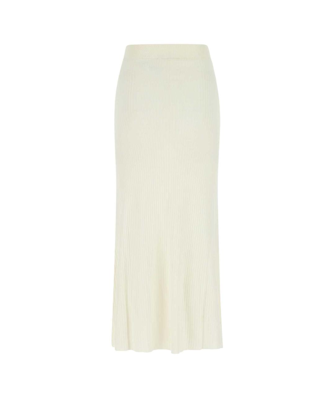 CHLOE Белая шерстяная юбка миди, фото 2